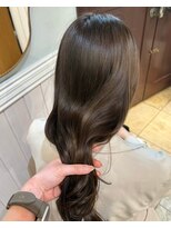 Lidee 【三宮/元町】顔周り似合わせカット レイヤーカット 髪質改善 艶チョコブラウンロング/レイヤーカット/神戸/三宮
