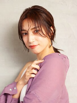 ナナナパレナ 梅田店(nanana parena) つやつやモーヴブラウン♪抜け感バングスタイル