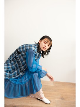 フェンヘアーアイス 中目黒(Fen.hair ici) ボブ　インナーカラー　オレンジベージュ　ダブルカラー