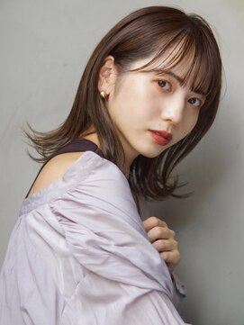 アトリエ フェム(atelier.fem) atelier.fem【秋ヘア】ナチュラル外ハネミディ