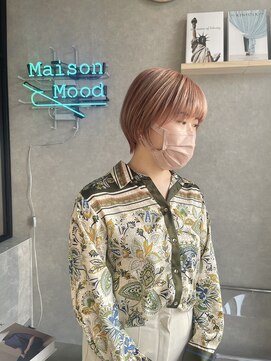 ムード カナザワ(mood kanazawa) ツヤ感ダブルカラーショートボブ♪
