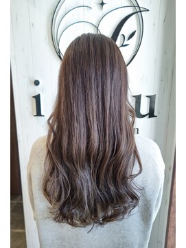 イコウヘアデザイン(icou hair design) ゆる巻きロング×ラベンダーアッシュ