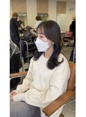 くびれヘア/韓国ヘア/インナーカラー
