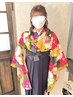 【平日土】卒業式袴着付け※お電話予約のみ16時以降繋がります。￥5000～6000