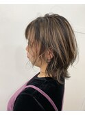 ウルフコントラストハイライト　渋谷TLONY stylist/ miaki