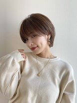 イヴォークトーキョーオーサカ(EVOKE TOKYO osaka)&nbsp;丸み 可愛い 抜け感 おしゃれ ショート ベージュ