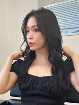 ピープスアンドスー 表参道 渋谷(Peeps&Suu.)&nbsp;韓国ヘア/パープルブラック/レイヤーカット20代30代40代50代