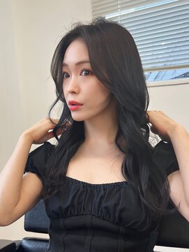 ピープスアンドスー 表参道 渋谷(Peeps&Suu.) 韓国ヘア/パープルブラック/レイヤーカット20代30代40代50代