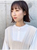【なかじま ひびき】大人かわいい切りっぱなし外ハネボブ