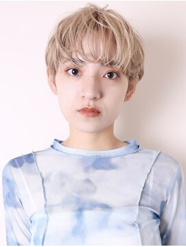 ヨファ ヘアー 芦屋店(YOFA hair) 似合わせカットイメチェンハイトーンハッシュカットショート0105