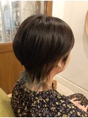 ウルフカット×インナーカラー