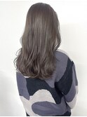 ロングレイヤー/暗髪ロング/グレージュ