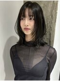 レイヤーボブフェイスレイヤーミディアムレイヤー
