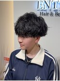 波巻きパーマ