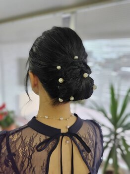 メイクミュー(MAKE MIYU)の写真/結婚式・二次会・パーティー・イベント等特別な1日はお任せください♪ヘアセットや着付けもできる美容室☆