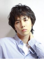 ゼンコー アオヤマ(ZENKO Aoyama)&nbsp;松下洸平風♪黒髪×ウルフ×スパイラルパーマ【表参道/青山】