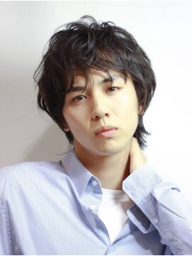 ゼンコー アオヤマ(ZENKO Aoyama) 松下洸平風♪黒髪×ウルフ×スパイラルパーマ【表参道/青山】