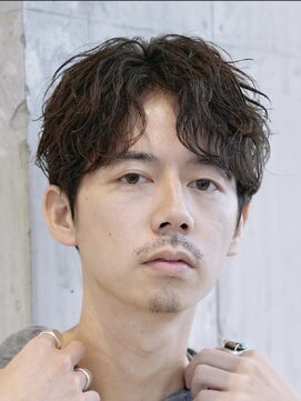 フィフス 渋谷(fifth) 渋谷ルーズパーマ大人ビジネス緩め大きめカールマッシュセンタパ