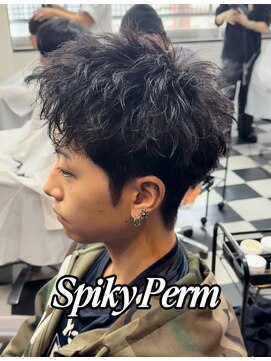 スパイキーパーマ〔京都美容室/伏見桃山/メンズ〕