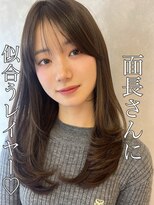 ボヌール 川西(Bonheur)&nbsp;バン流こだわり小顔レイヤー×グレージュ/川西宝塚