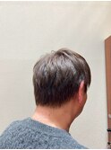 メンズヘアビジネス似合わせカットショート透明感カラー