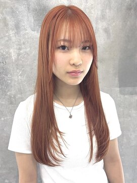 マーブル 町田(marble) オレンジブラウン/ロング/町田