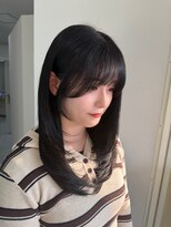 ルネシミズ(Rune shimizu) ロングレイヤー×ブルーブラック