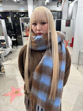 ペレ 梅田(PELE) イメチェン/ピンクベージュ/アンブレラカラー/前髪/梅田