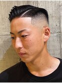 ba2345渋谷_ラインスキンフェードバリカンアートバーバーヘア