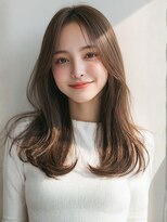 ミツバ(3tuba)&nbsp;ブラウンアッシュ 韓国ヘア 髪質改善トリートメント レイヤー