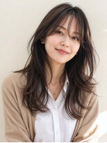 フルショウ アシヤ(FURUSHO ASHIYA) くびれレイヤー ×シースルーバング×ローライトカラー