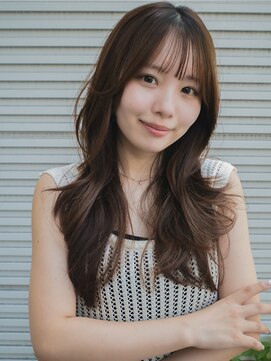 トローノ 栄(TRONO) 韓国ヘア 20代 レイヤーカット ブラウンベージュ 髪質改善