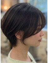 ソレイユ 新宿御苑前 (SOLEIL)&nbsp;34. 暗髪艶ショート/前下がりショート/デザインカラー