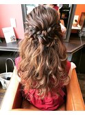 boappu  ロングハーフアップ