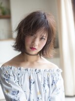 美容室 リズヘアー 稲毛店(Riz hair) カジュアルフェミニンな無造作ボブ【稲毛】