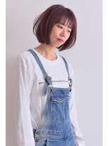 ランプヘアーデザイン(LAMP HAIR DESIGN) 「中山啓祐」シンプルボブonピンクベージュ