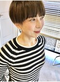 マッシュショート☆くすみブルーテラコッタ大人かわいい30代40代