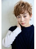 ウェーブ×デジタルパーマ×くびれショート20代30代40代o3