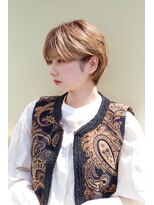 レンジシ オモテサンドウ(RENJISHI omotesando)&nbsp;丸みショート・ボブ/丸顔/前髪あり/20代/30代/長め