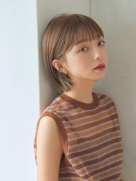 リトル 池袋(little) シアーバングの丸みボブ