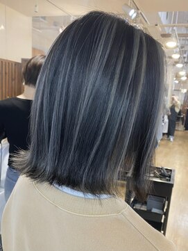 ブリッツレボルト(BLITZ R EVOLUT) ボブ×グレージュハイライトs 20代30代40代