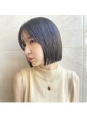 代々木駅/ブリーチなし/インナーカラー/酸性ストレート