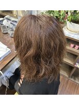 髪人 40代白髪染め(パーマスタイル)
