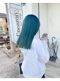 似合わせカットメルティカラー着物フェミニンロング