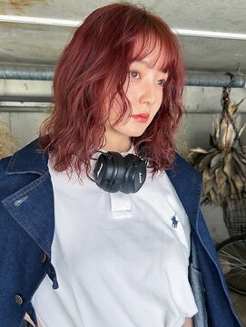 ローブ アオヤマ(LOAVE AOYAMA) チェリーピンク/ダブルカラー/ケアブリーチ  (板井成弥)