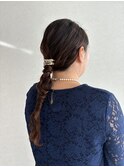 ヘアセット☆一つ結びアレンジ20代30代