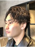 波巻きパーマ/スパイラルパーマ/シャドウパーマ/メンズマッシュ