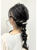カジュアルパーティーヘアセット