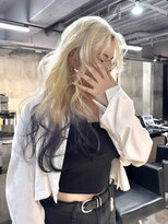 メゾン 心斎橋店(Maison)&nbsp;ブロンド×パープル/デザインカラー