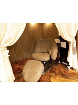 オーガニックスパorクリームバスで心身共にほぐされ軽くなれる極上スパ☆こだわりのチェアで寝心地も最高♪